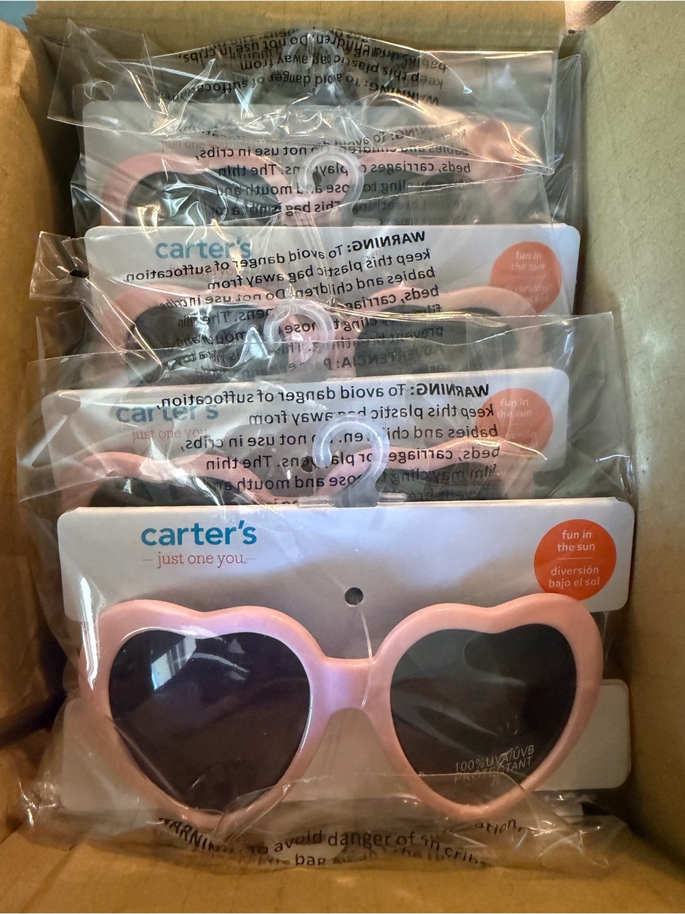 Carter's Pink Heart Sunglasses for Kids